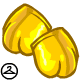 These golden gloves are part of the Nutcracker Superpack.