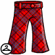 The plaid design on these trousers really stick out!
