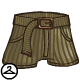 Khaki Shorts with a Belt
