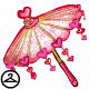 It looks like it is raining hearts with this pretty parasol. This item was only available with the Sweetheart Gram in Y12.