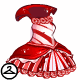 A dress fit for any real queen of peppermint.