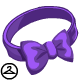 Dyeworks Purple: Black Satin Bow Tie