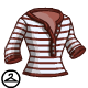 Thumbnail for Burgundy Striped Pullover