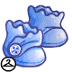 Thumbnail for Dyeworks Blue: Baby Button Boots