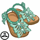 Thumbnail for Spring Teal Sandals
