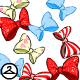 Whee!   A shower of pretty bows!