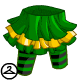 Thumbnail for Funky Ruffle Skirt with Striped Leggings
