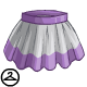 Grey and Purple Color Block Skirt