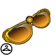 Look stylish with these funky gold Altador Cup sunglasses.