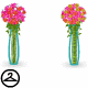 Vases of Valentine Flowers