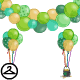 Ooh, a selection of balloons in vibrant shades of green!