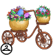 Bicycle Planter with Flowering Neggs
