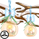 Thumbnail for Dyeworks Brown: Hanging Winter Candles Garland