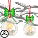 Thumbnail for Dyeworks Silver: Hanging Winter Candles Garland