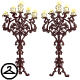 These stately candelabras look rather haunting...