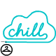 Chill out with this fluorescent sign!