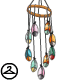 Stained Glass Feather Wind Chime