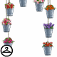 Thumbnail for Colourful Flower Bucket Garland