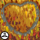 The autumn leaves have fallen perfectly into place into this perfect heart shape all around you.