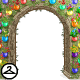 A beautiful arch encrusted with colourful Neggs is the perfect way to welcome someone. This NC item was awarded for participating in the Mysterious Magical Neggs in Y19.