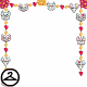 This fun garland is made of plush sugar skulls and flowers!
