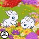Thumbnail for Springing Snowbunnies in Flowerbed Foreground