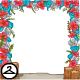 Bright flowers and rustic wood arbors are such opposites, who would think theyd look so lovely together! This NC item was awarded through Shenanigifts.