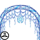 Blue Christmas Snowflake Arch