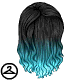Black and Blue Wig