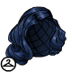 Curled Blue Wig