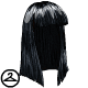 This shiny black wig is a truly timeless style.