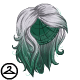Dyeworks Green: Silver and Scarlet Ombre Wig