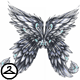 These dazzling silver wings are even more breathtaking with added jewels!