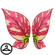 These wings look just like poinsettia petals. How pretty!