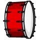 Red Bass Drum