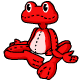 Just what every Neopet ever wanted, a Red Nimmo plushie that squeaks when you squeeze its tummy!