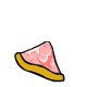 Strawberry Cream Pizza Slice