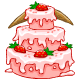 Strawberry Poogle Cake