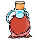If your Neopet can bear to drink from this
scary looking bottle, it will turn into a red Tonu.