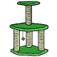 Green Tiered Scratching Post - r86