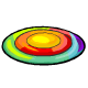 Round Rainbow Rug - r90