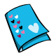 Blue Folder with Hearts