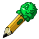Green JubJub Topper Pencil