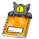 Black Meowclops Notepad
