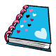 Blue Hearts Notepad