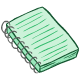 Green Lined Notebook