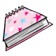 Pink Stars Notepad