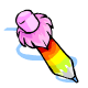 Rainbow Wocky Pencil