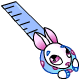 You will always know how long something is with this cute Cybunny ruler.