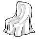 Sheet Covered Chair